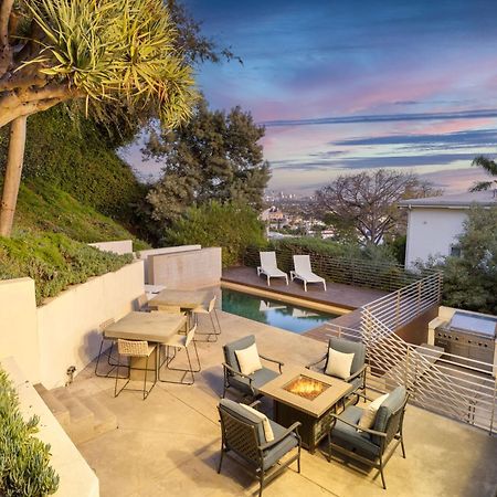 ロサンゼルス Kings Road West Hollywood Luxury Pool Views Firepit Modern Designヴィラ エクステリア 写真