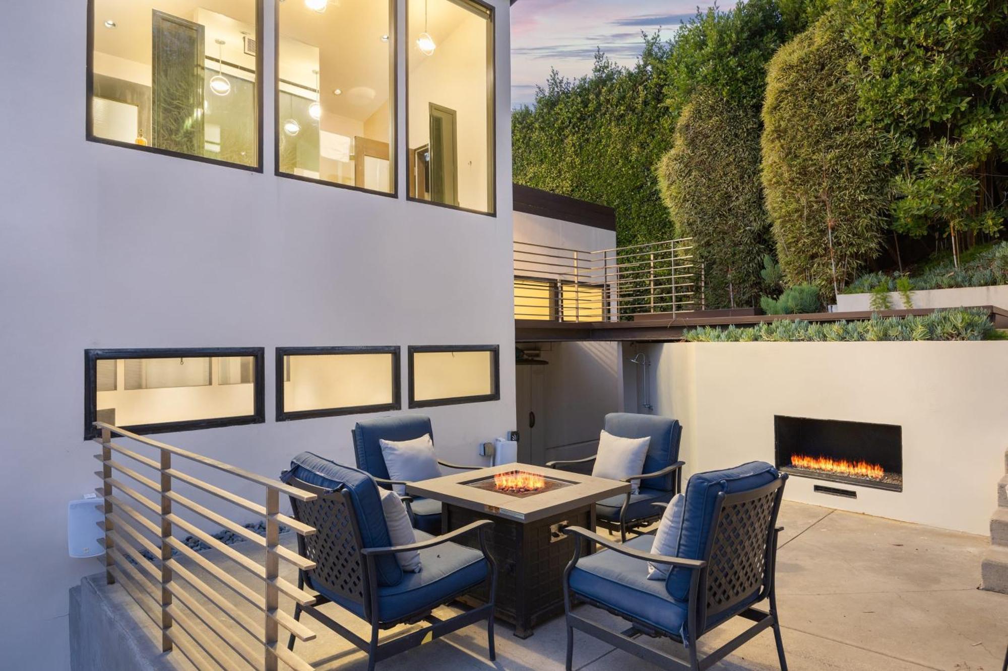 ロサンゼルス Kings Road West Hollywood Luxury Pool Views Firepit Modern Designヴィラ エクステリア 写真