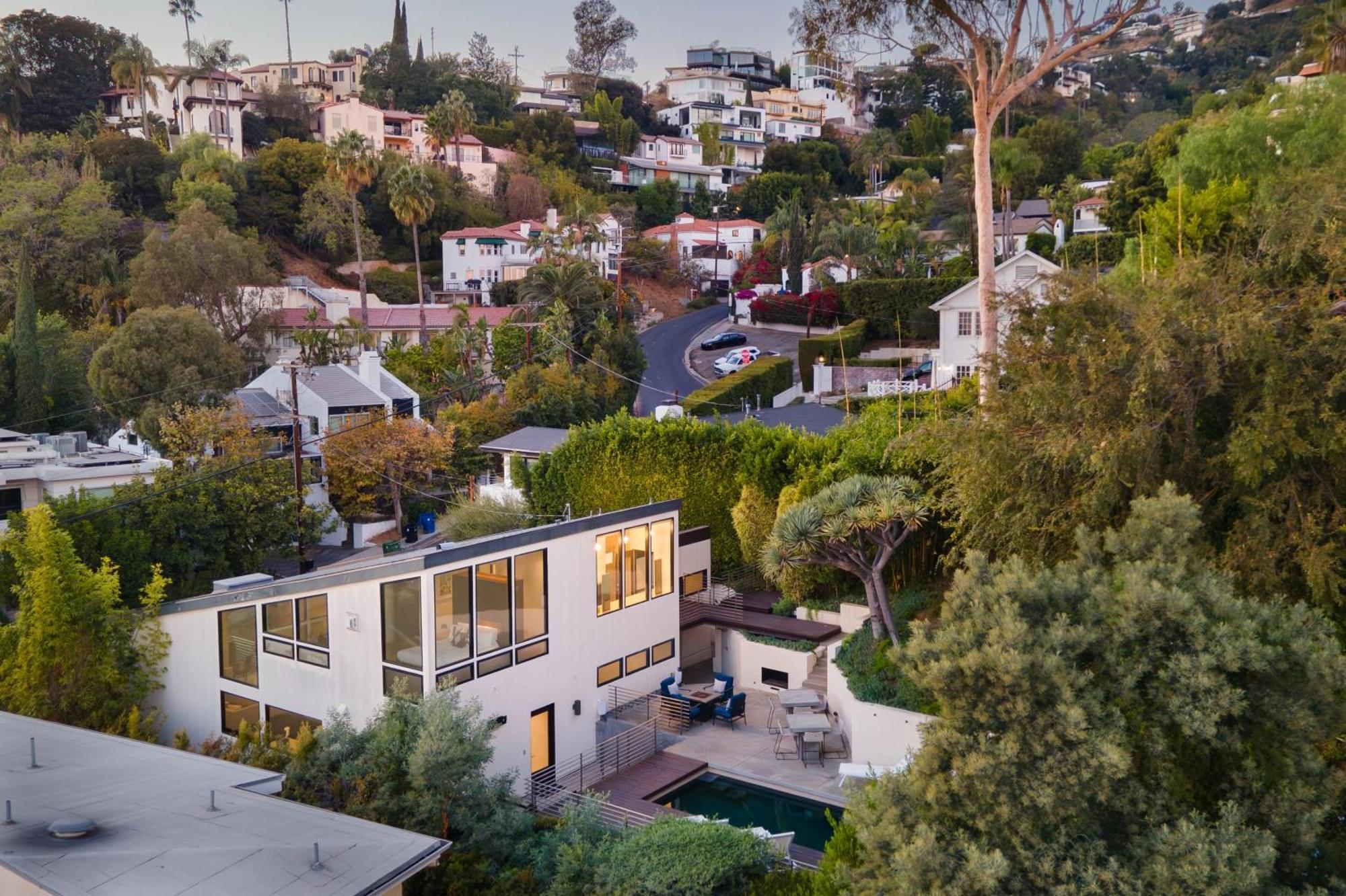 ロサンゼルス Kings Road West Hollywood Luxury Pool Views Firepit Modern Designヴィラ エクステリア 写真