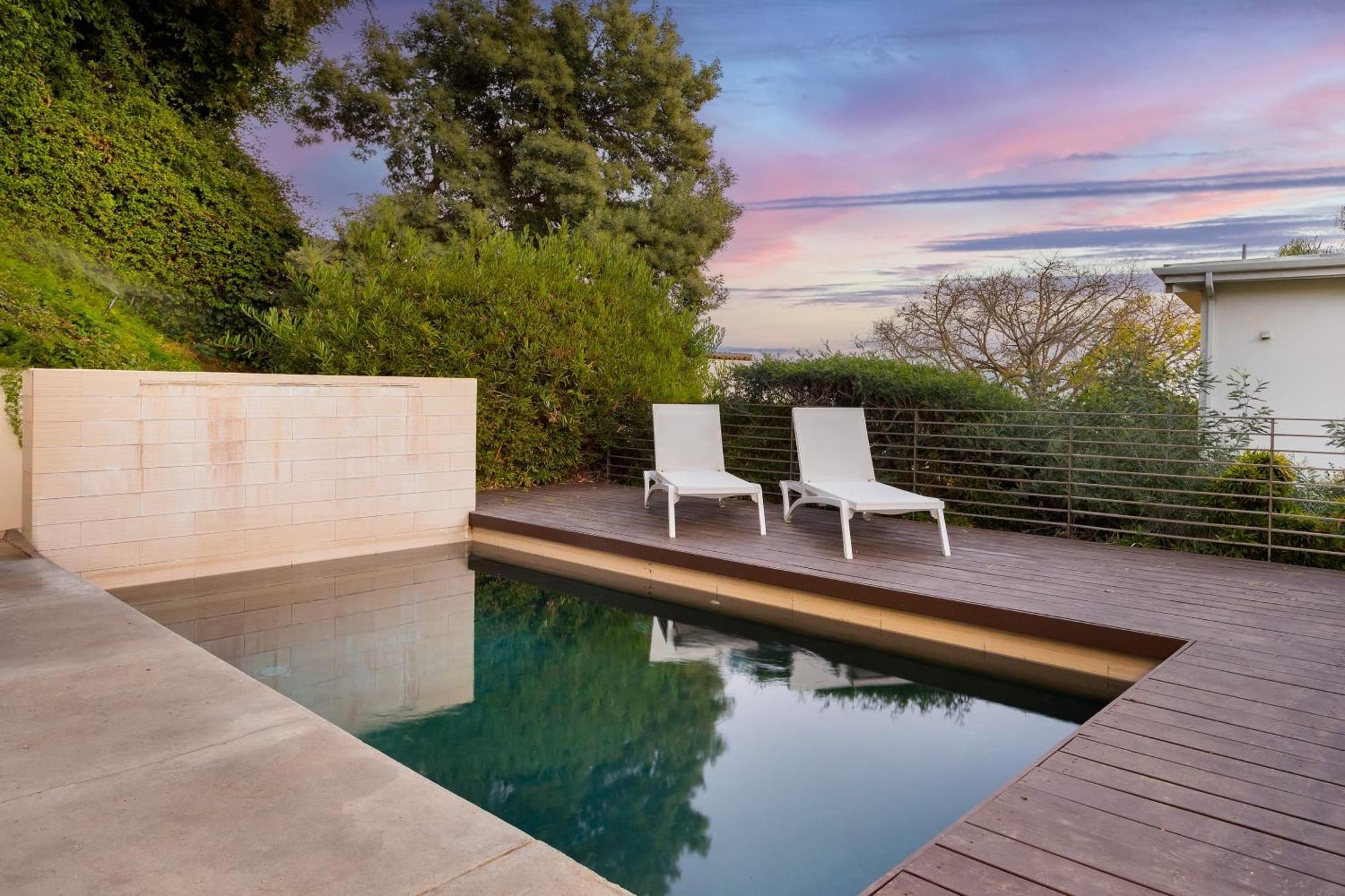 ロサンゼルス Kings Road West Hollywood Luxury Pool Views Firepit Modern Designヴィラ エクステリア 写真